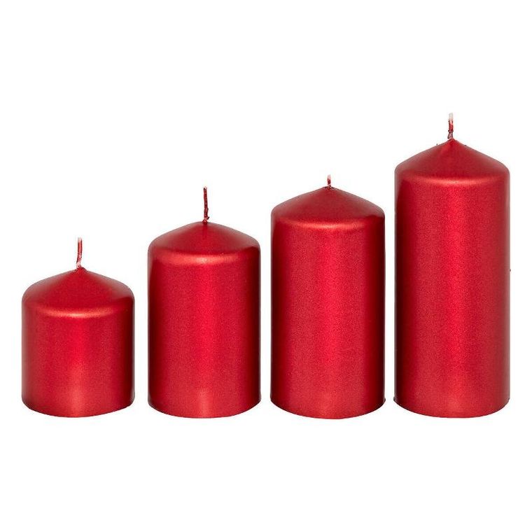 Atmosphera, zestaw świec w różnych rozmiarach, 5 cm, 4 szt.