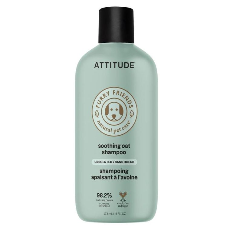Attitude, bezzapachowy szampon do mycia zwierząt, 473 ml