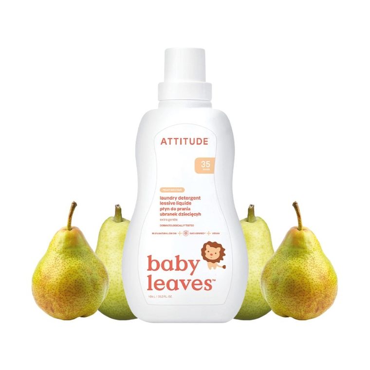 Attitude, Gruszkowy Nektar, płyn do prania ubranek dziecięcych, 35 prań, 1050 ml