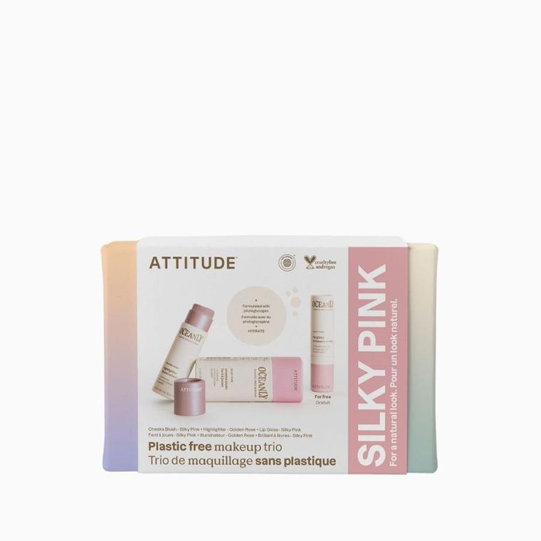 Attitude, Oceanly, zestaw Silky Pink, 3 produkty