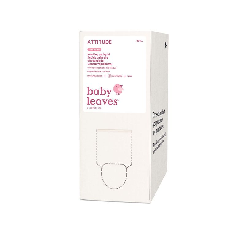 Attitude, płyn do zmywania naczyń i butelek dziecięcych, bezzapachowy, 2l