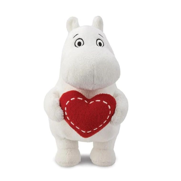 Aurora World, Muminki, Muminek z sercem, maskotka, 16 cm