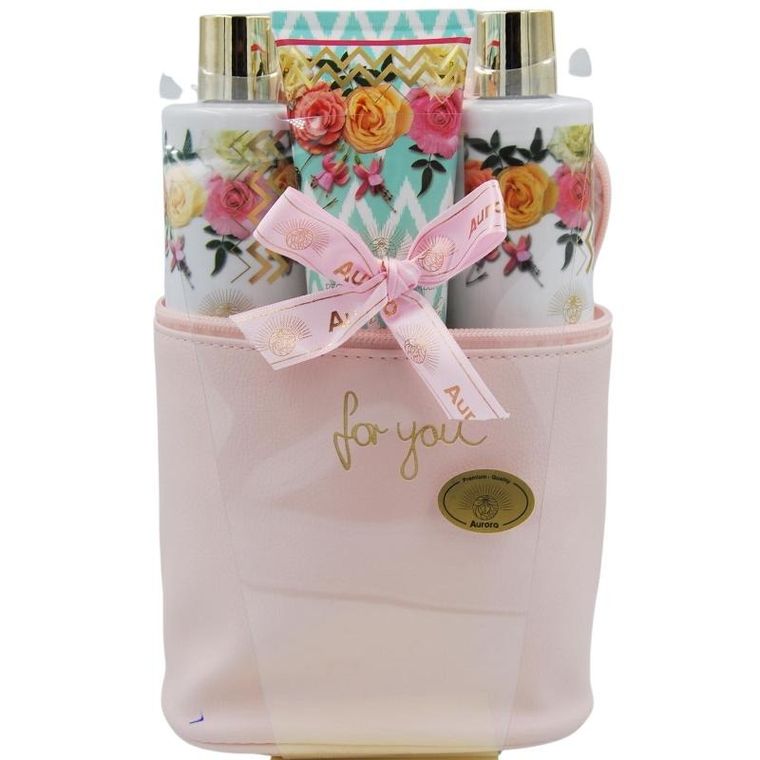 Aurora, zestaw prezentowy dla kobiet, peony & cherry amber