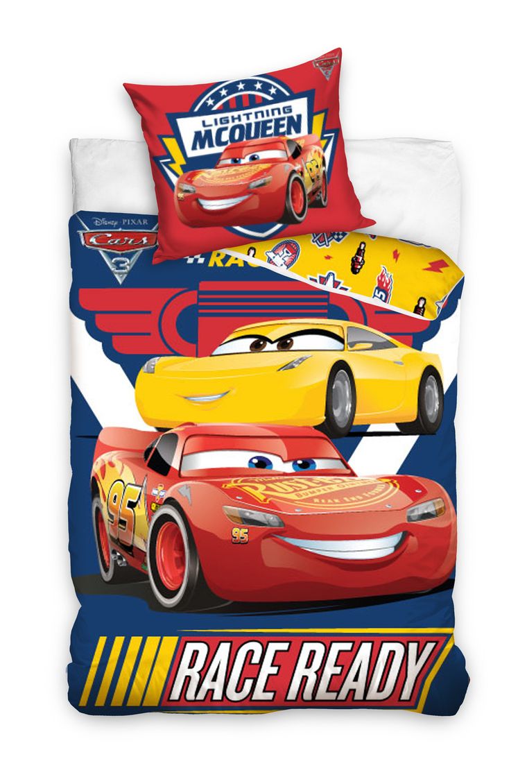 Auta 3, 2-częściowy komplet pościeli, 160-200 cm