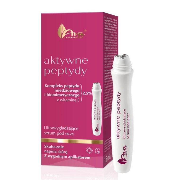 Ava Laboratorium, Aktywne Peptydy, ultrawygładzające serum pod oczy, 15 ml