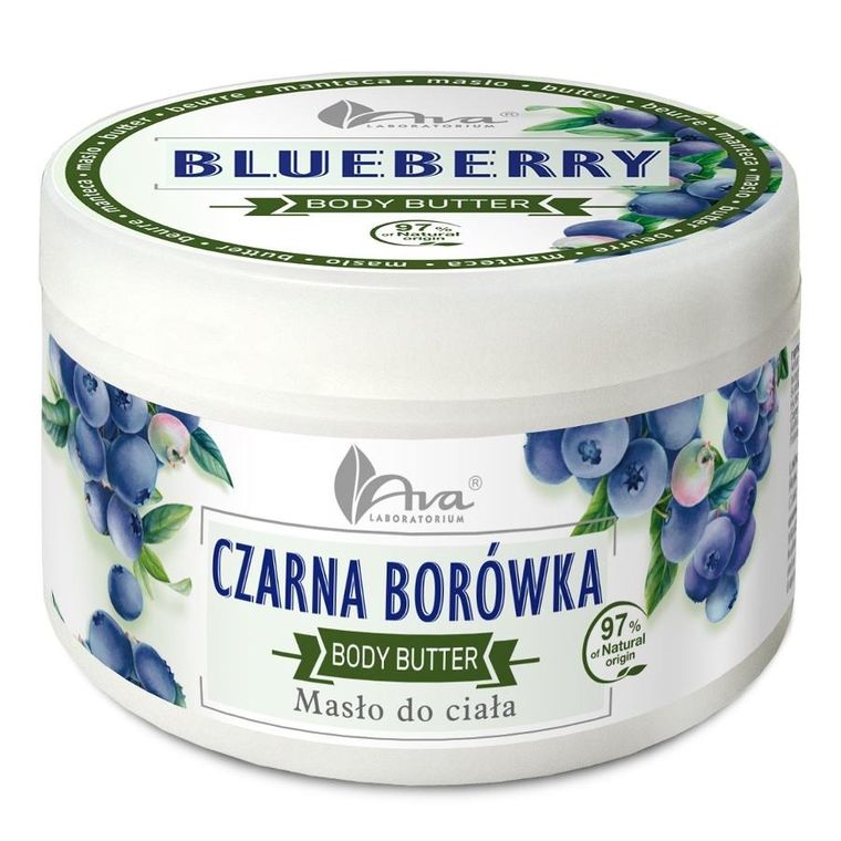 Ava Laboratorium, Body Butter, masło do ciała, Czarna Borówka, 250g