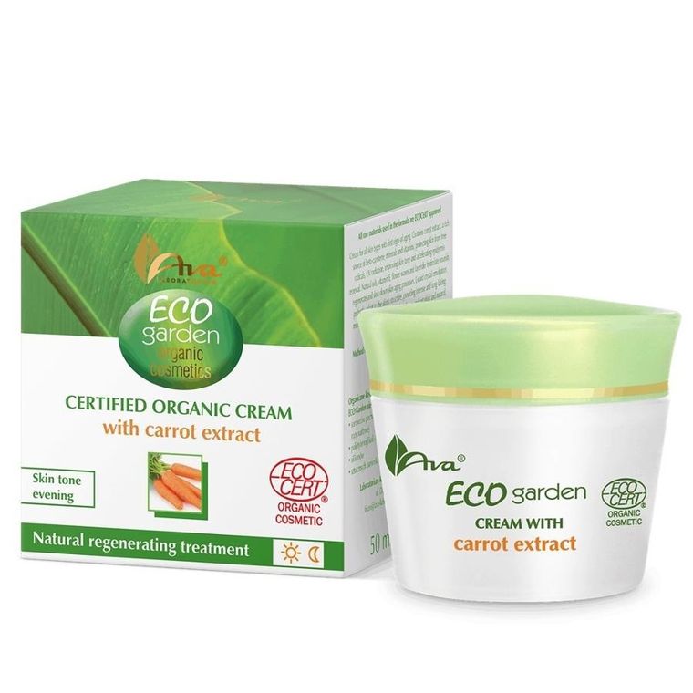 Ava Laboratorium, Eco Garden, certyfikowany organiczny krem z ekstraktem z marchwi 30+, 50 ml