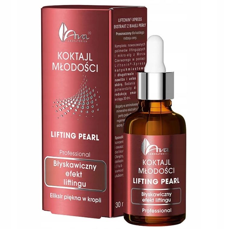 Ava Laboratorium, Koktajl Młodości, Lifting Pearl, liftingujące serum do twarzy, 30 ml