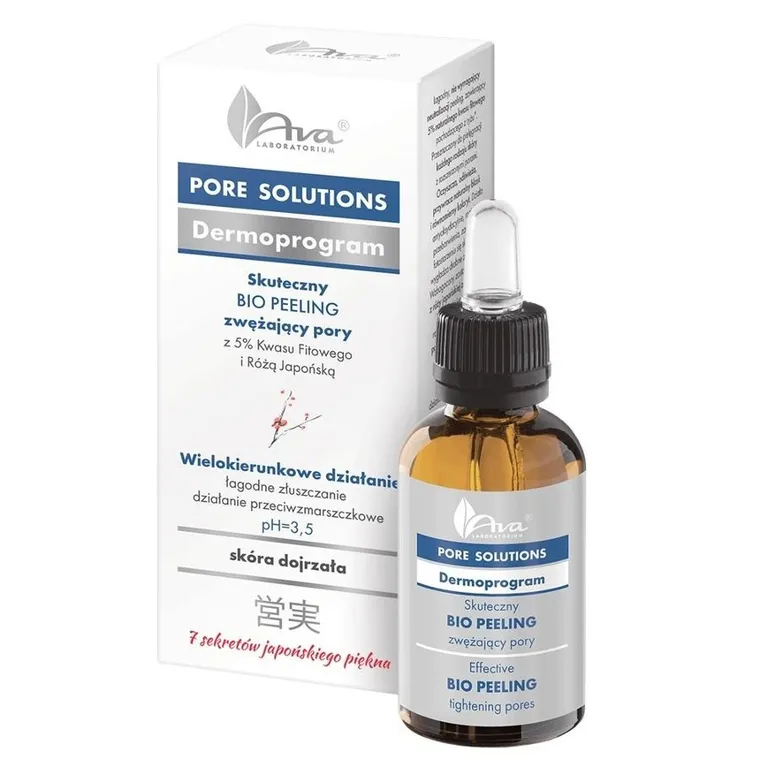 Ava Laboratorium, Pore Solutions, BIO Peeling, zwężający pory, 30 ml