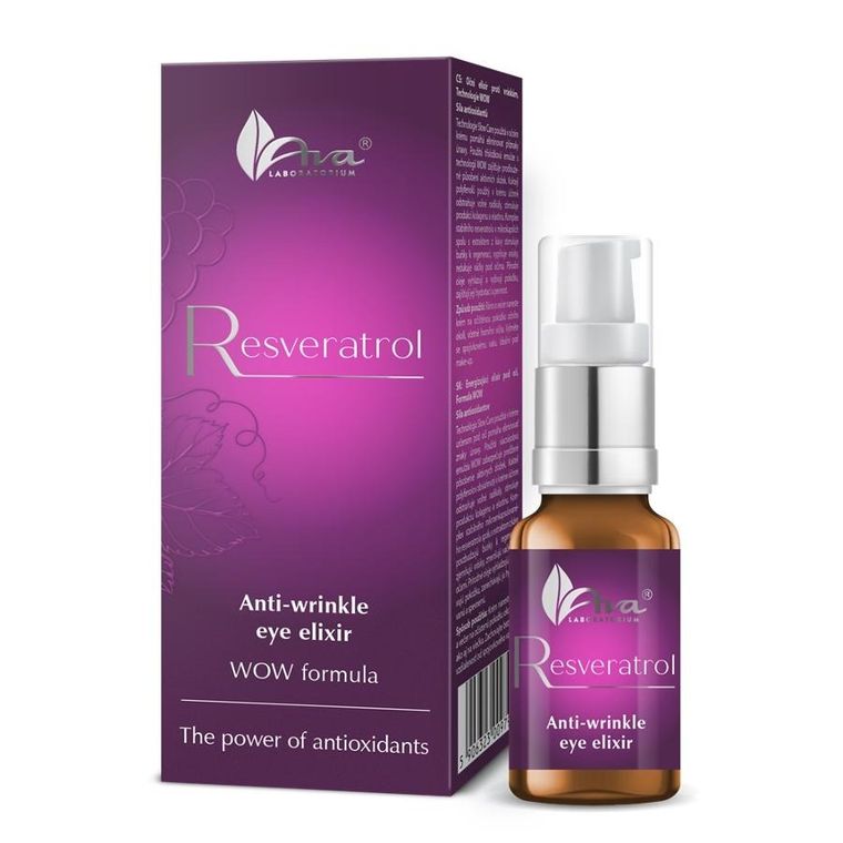 Ava Laboratorium, Resveratrol, przeciwzmarszczkowy eliksir pod oczy, 15 ml