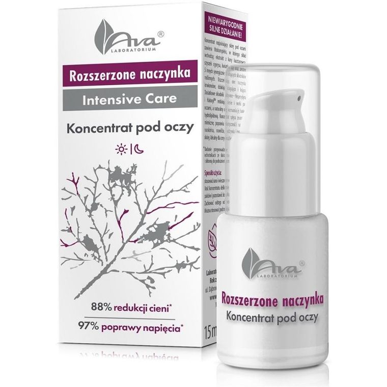 Ava Laboratorium, Rozszerzone Naczynka, koncentrat pod oczy, 15 ml