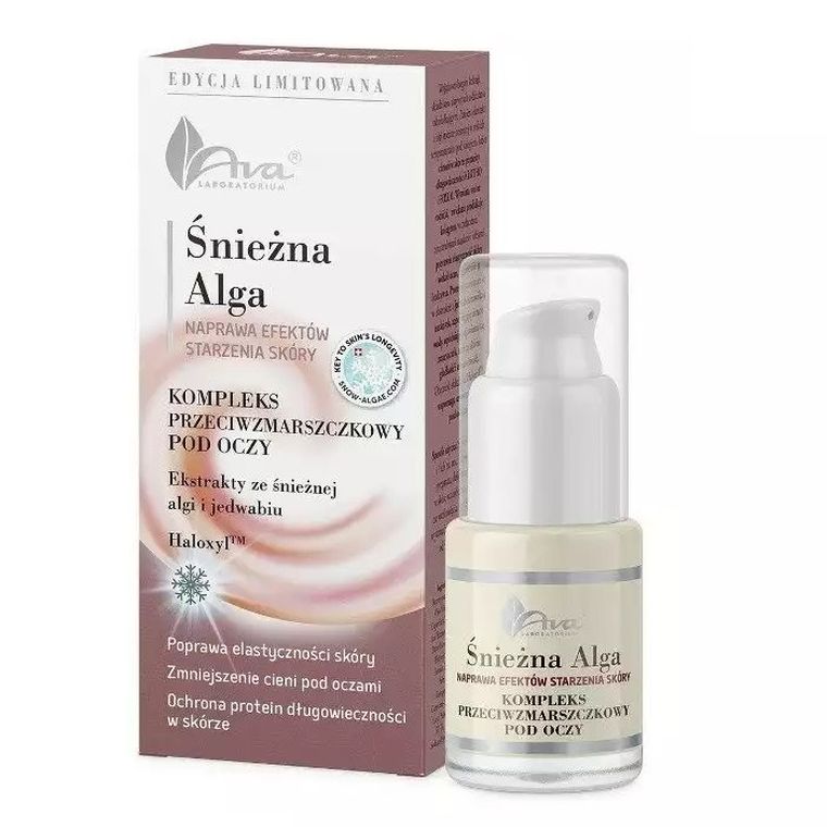 Ava Laboratorium, Śnieżna Alga, kompleks przeciwzmarszczkowy pod oczy, 15 ml
