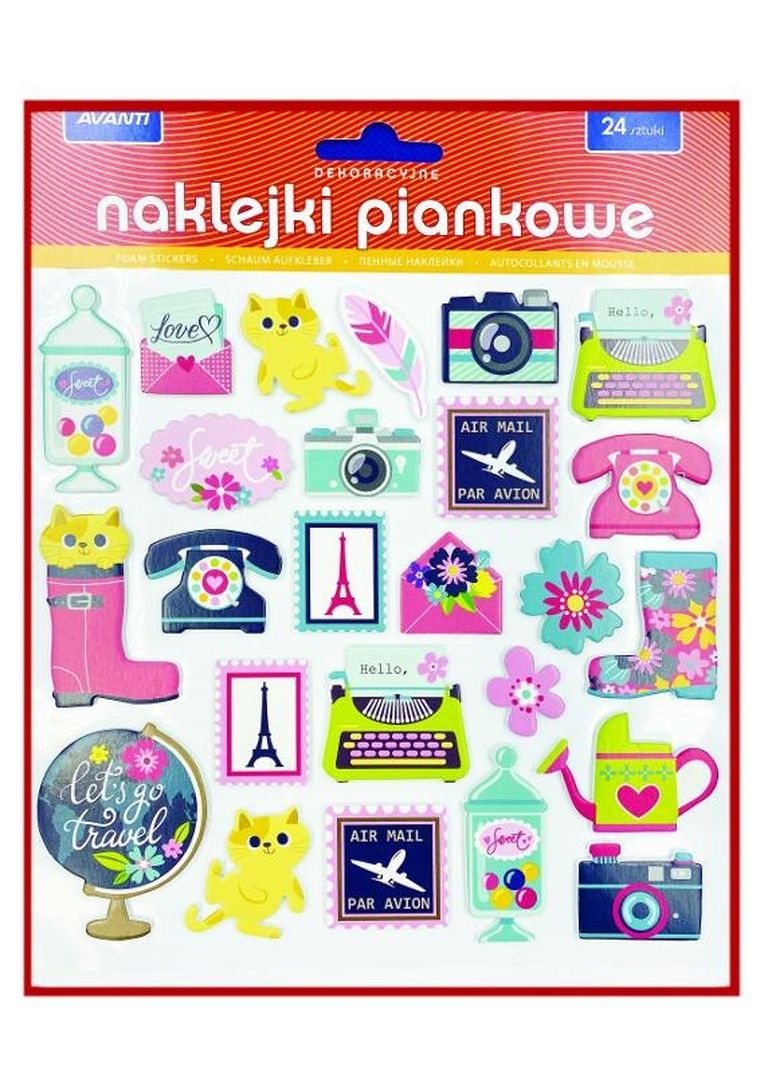 Avanti, naklejki piankowe