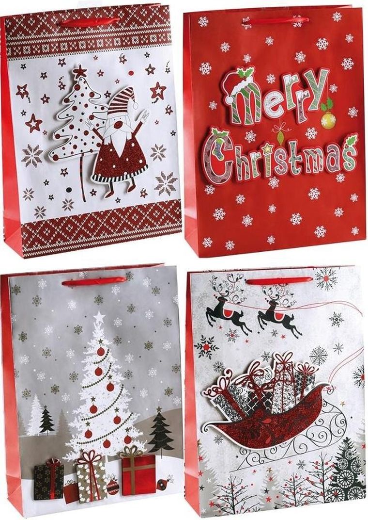 Avanti, torebka prezentowa 3D, Boże Narodzenie, rozmiar L