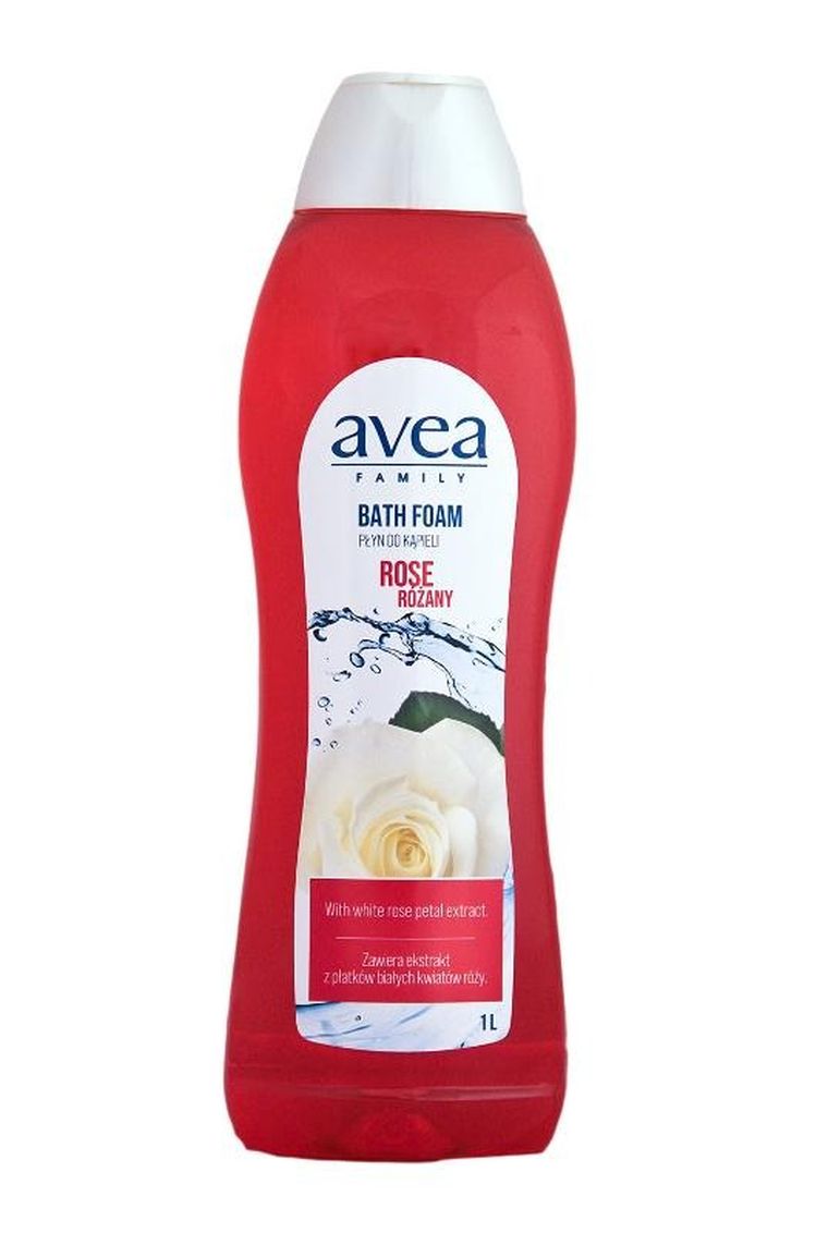 Avea, Rose, płyn do kąpieli różany, 1000 ml