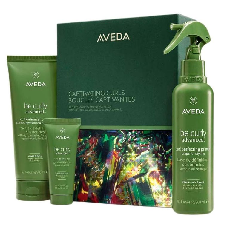 Aveda, Captivating Curls, zestaw: krem do włosów, 200 ml + żel do włosów, 40 ml + odżywka bez spłukiwania, 200 ml