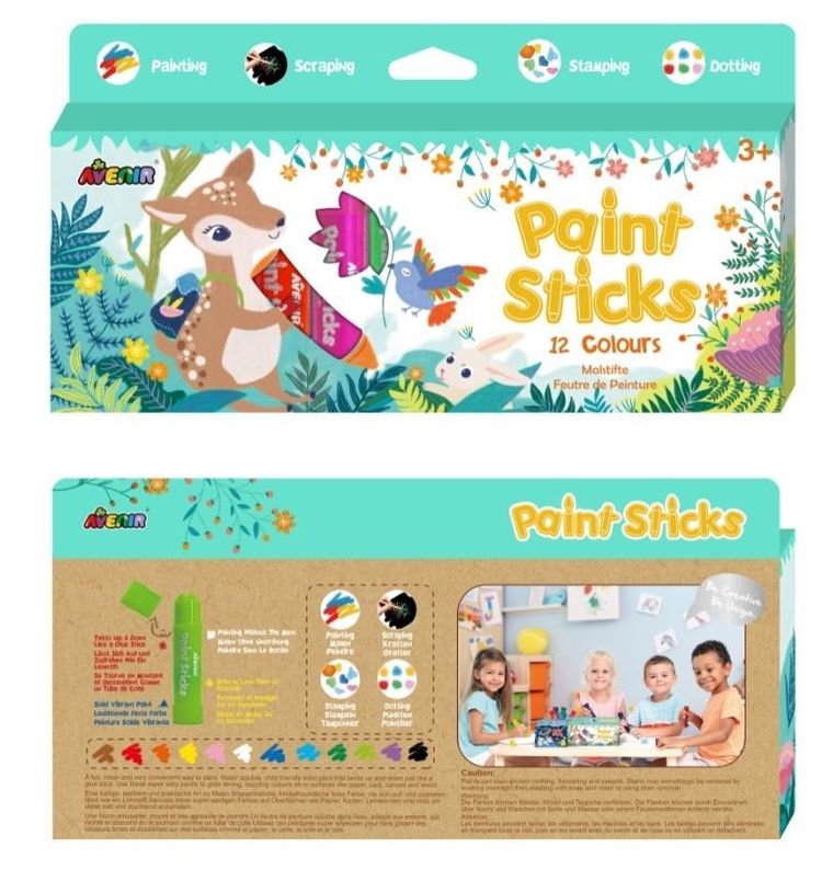 Avenir, farby w sztyfcie, 12 kolorów