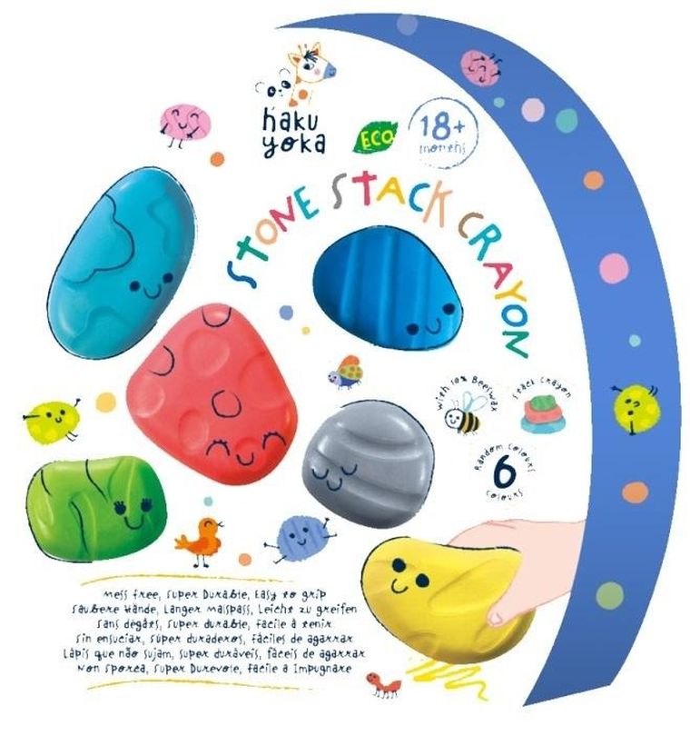 Avenir, Kamienie, kredki, 6 kolorów