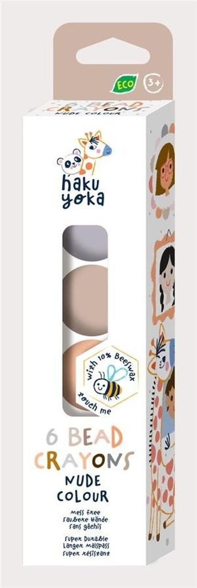 Avenir, kredki koralikowe, ziemiste kolory, 6 szt.