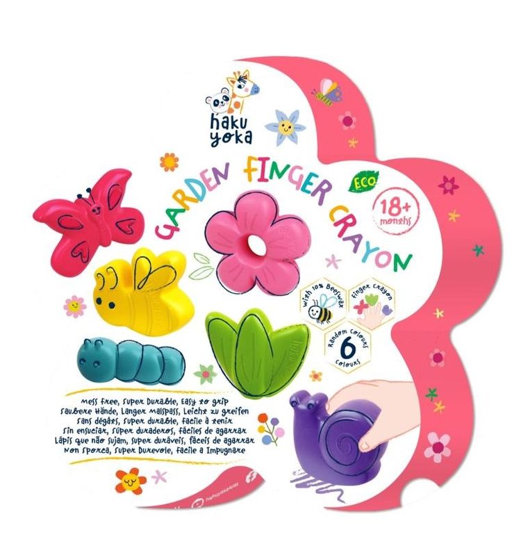 Avenir, kredki na palce, ogród, 6 kolorów