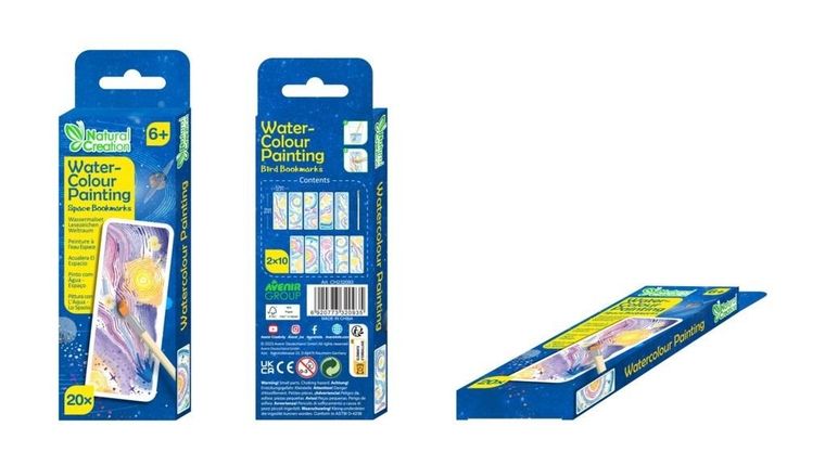 Avenir, zakładki do książki do pomalowania, Kosmos