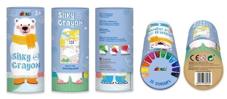 Avenir, zestaw kolorowanka z kredkami, Miś polarny