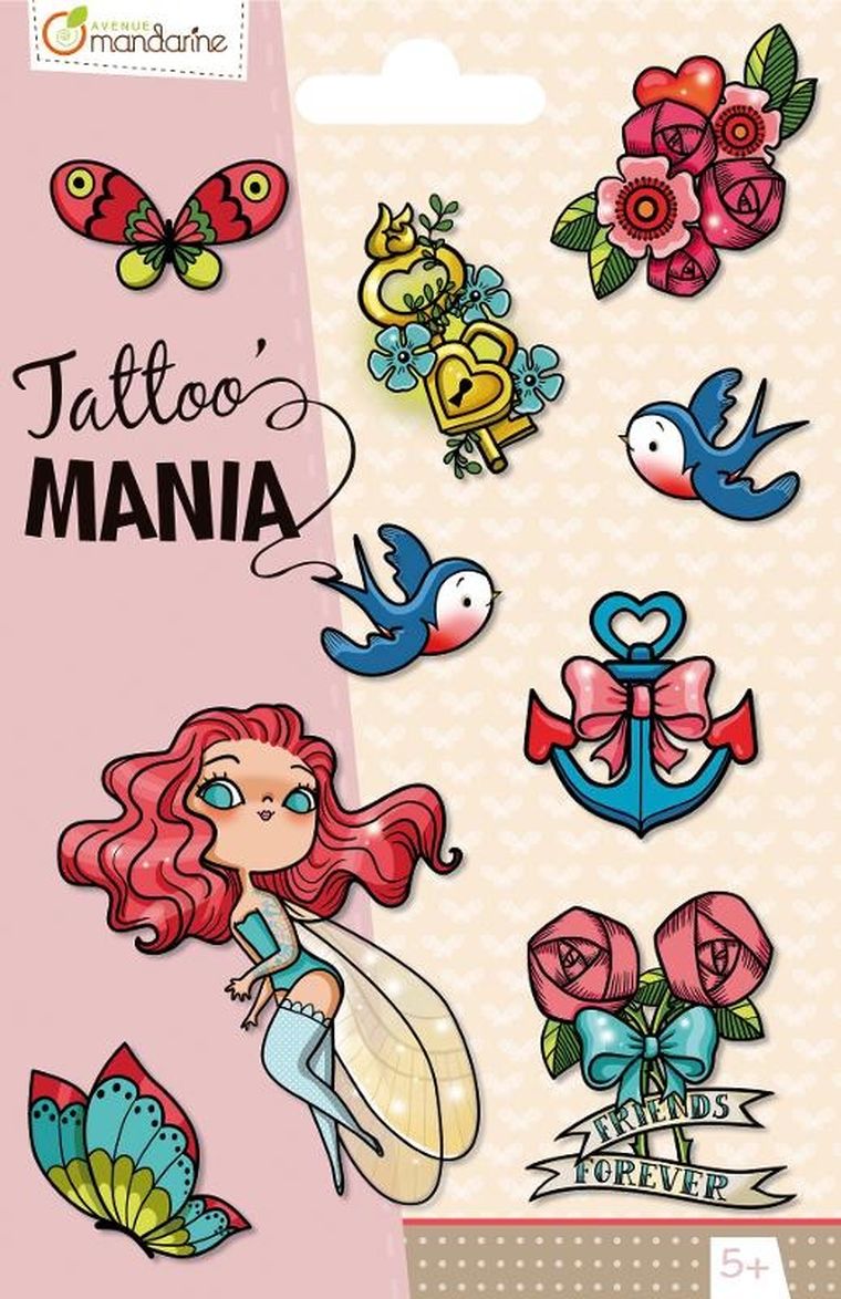 Avenue Mandarine, Tattoo Mania, Wróżki, tatuaże dla dzieci