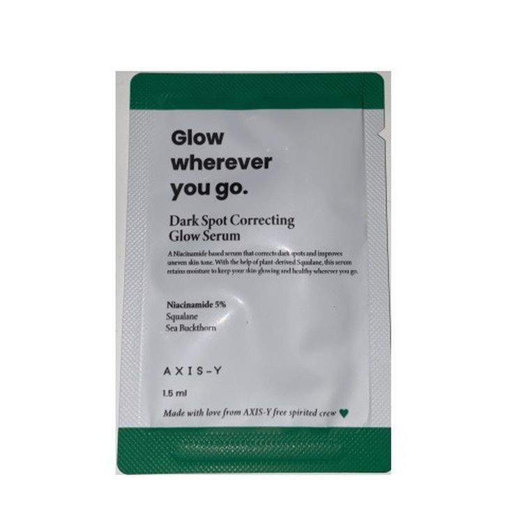 Axis-Y, Dark Spot Correcting Glow Serum, rozjaśniające serum redukujące przebarwienia saszetka, 1.5 ml