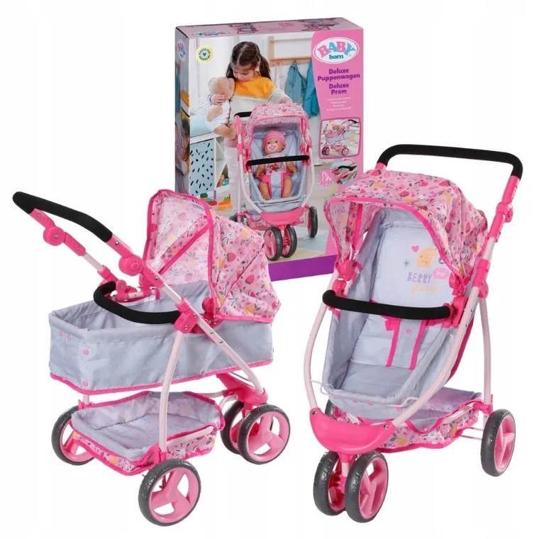 Baby Born, Deluxe Pram, wózek dla lalki