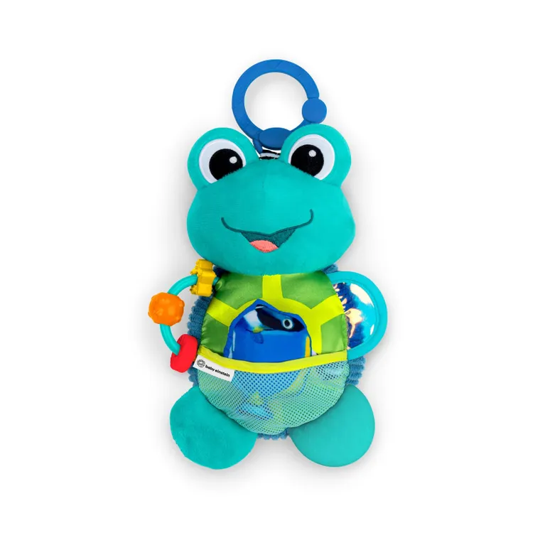 Baby Einstein, żółwik pluszowy sensoryczny do wózka z zaczepem