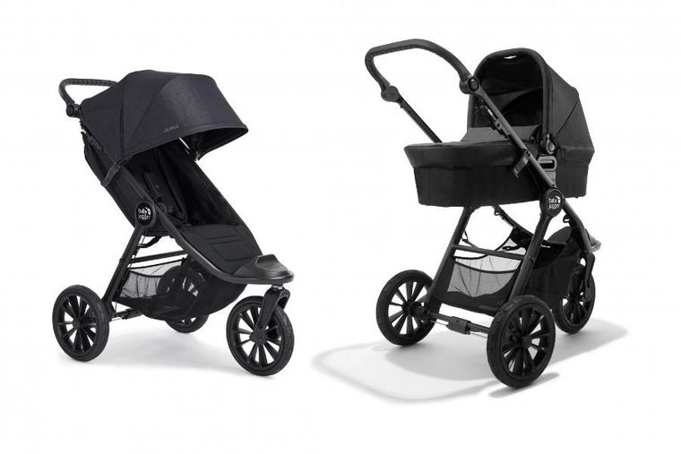 Baby Jogger, City Elite 2w1, wózek spacerowy z gondolą, terenowy, opulent black