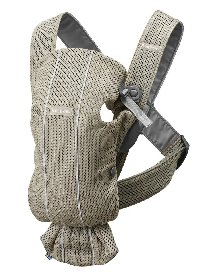 BabyBjörn, Mini 3D Mesh, nosidełko, kawowy