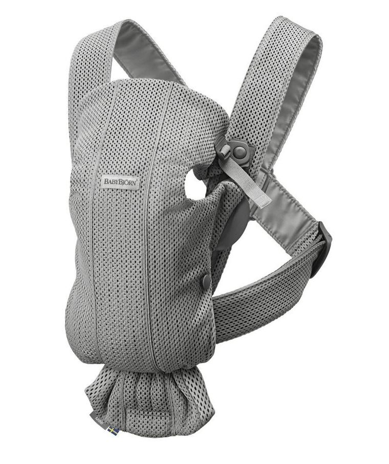 BabyBjörn, Mini 3D Mesh, nosidełko, szare