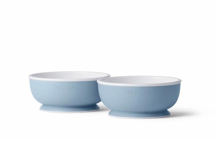 BabyBjörn, zestaw miseczek, Powder Blue, 2 szt.