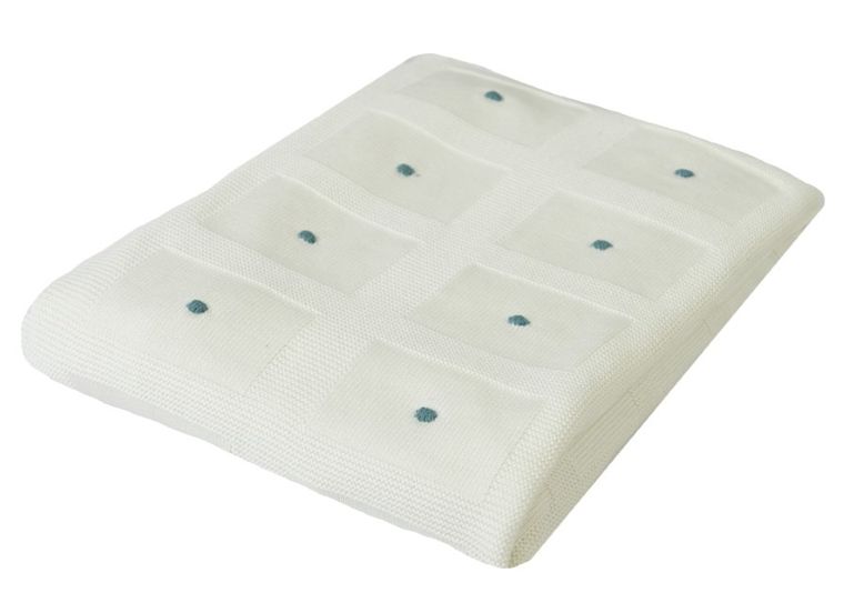 BabyMatex, Accent, koc bambusowy, biały, 80-100 cm