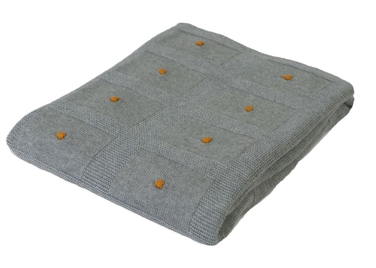 BabyMatex, Accent, koc bambusowy, ciemnoszary, 80-100 cm