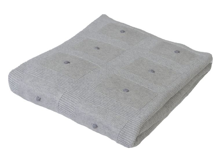 BabyMatex, Accent, koc bambusowy, szary, 80-100 cm