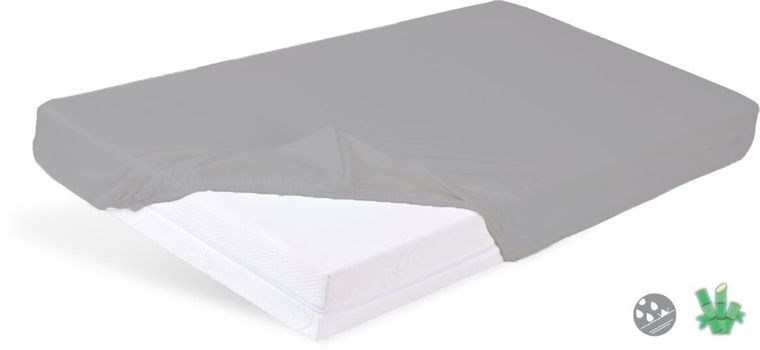 BabyMatex, Bamboo, podkład higieniczny, prześcieradło nieprzemakalne, ciemnoszare, 80-160 cm