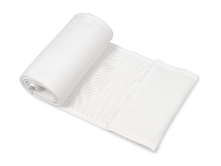 BabyMatex, Bump Air Muslin, ochraniacz do łóżeczka, biały, 180-30cm