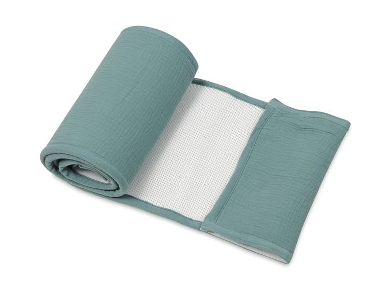 BabyMatex, Bump Air Muslin, ochraniacz do łóżeczka, zielony, 180-30cm