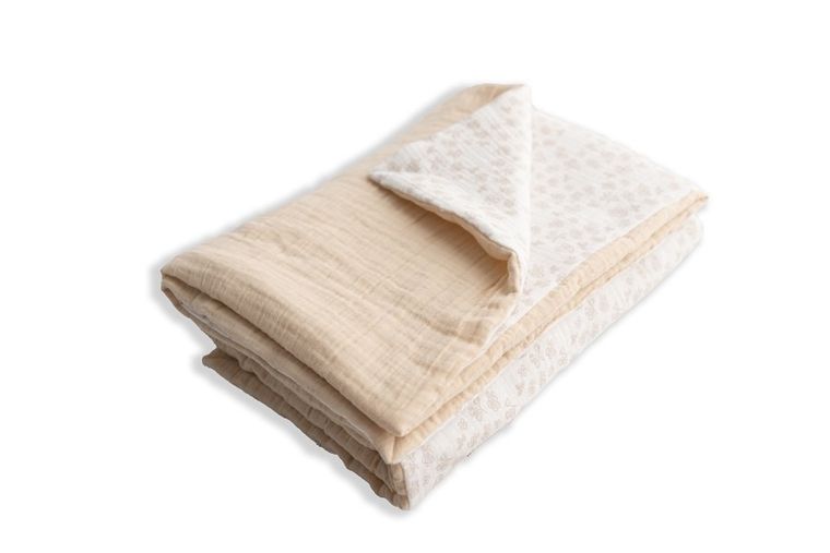 BabyMatex, kocyk muślinowy, róże, 75-100 cm