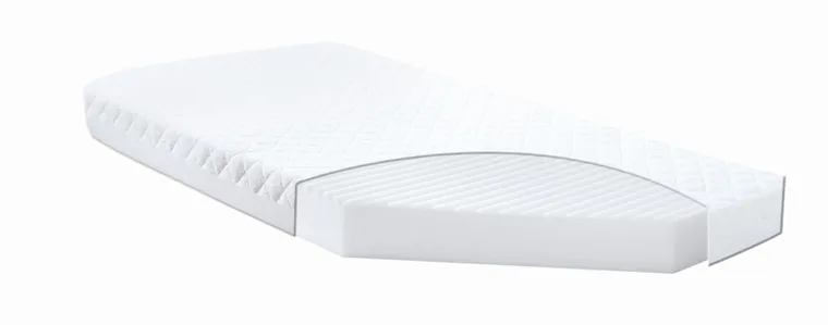 BabyMatex, materac ortopedyczny do łóżeczka dziecięcego, softi plus, biały, 160-80-10 cm