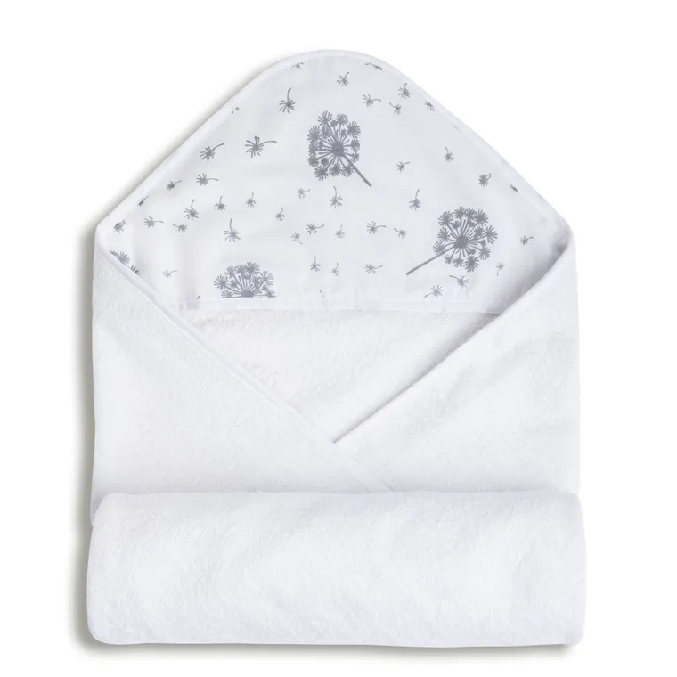 Babymatex, Maxi, niemowlęce okrycie kąpielowe frotte, biały, 100-100 cm