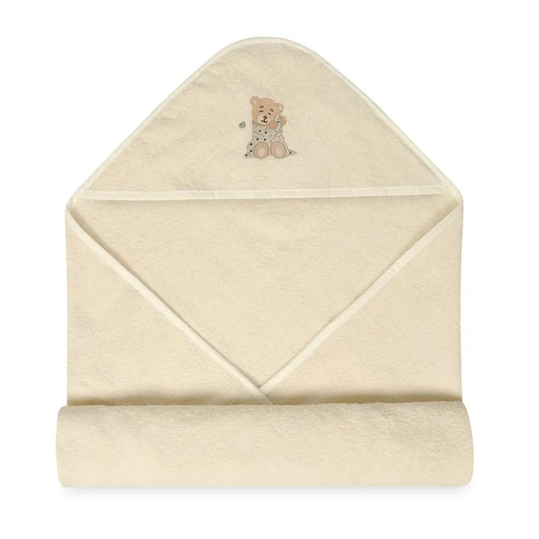 BabyMatex, Maxi, okrycie kąpielowe, niemowlęce, ecru, 100-100 cm