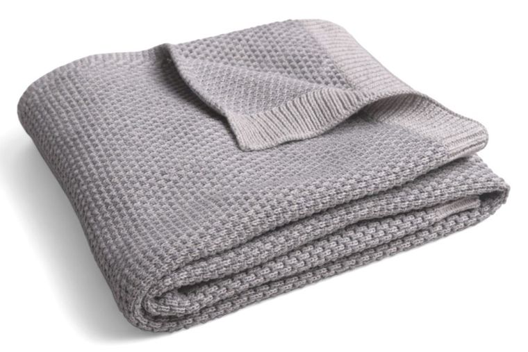 Babymatex, Mini Rattle, kocyk bawełniany, szary, 80-100 cm