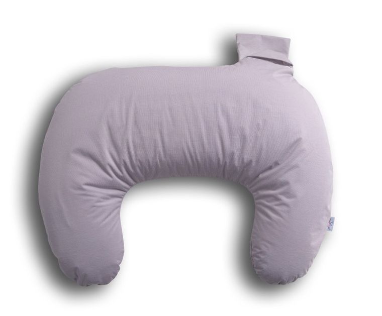 BabyMatex, MiniRelax, Bamboo, poduszka do karmienia pozycjonująca, muślin, lawendowa, 150 cm