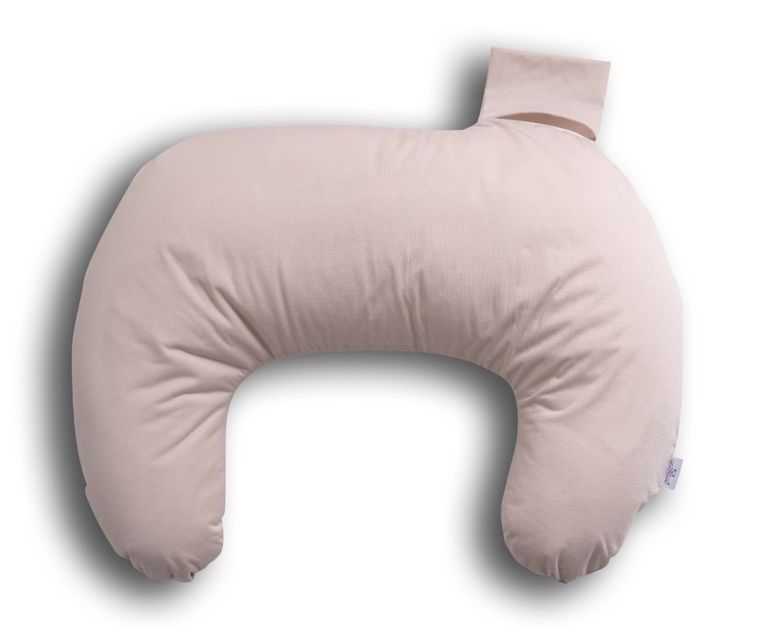 BabyMatex, MiniRelax, Bamboo, poduszka do karmienia pozycjonująca, muślin, róż, 150 cm