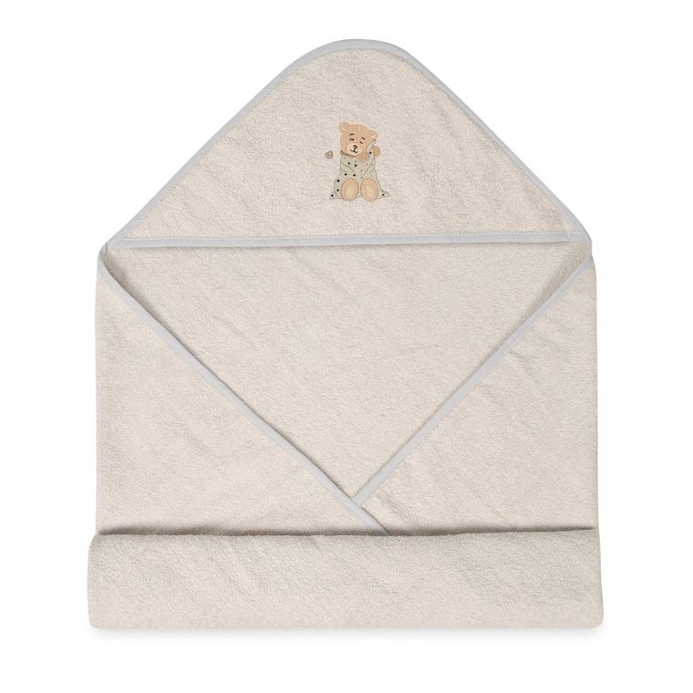 BabyMatex, okrycie kąpielowe, maxi, szare, 100-100 cm