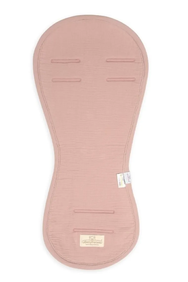 BabyMatex, Paddi, Muslin, nakładka do wózka, fotelika redukująca nacisk, różowa