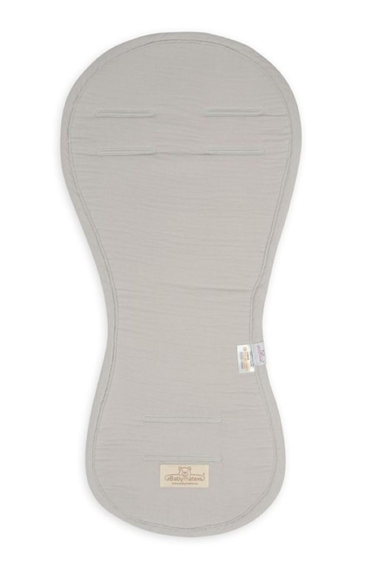 BabyMatex, Paddi, Muslin, nakładka do wózka, fotelika redukująca nacisk, szara